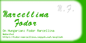 marcellina fodor business card